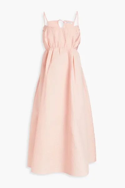 Платье миди Theo со сборками и клоке Rachel Gilbert, розовый