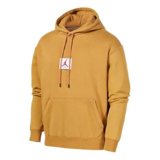 Толстовка Air Jordan Flight Fleece Hoody Casual Sports Sweater Men's Oatmeal, цвет wheat