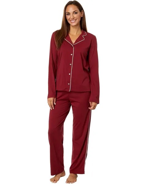 Пижама Skin Organic Pima Cotton Cayla Long, цвет Deep Red