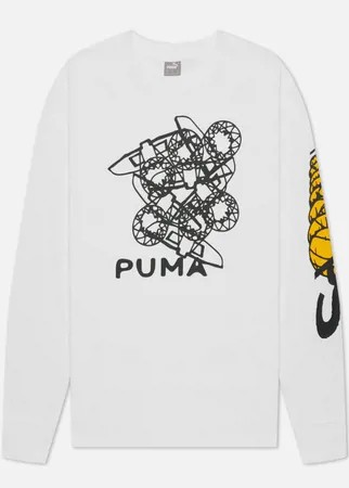 Мужской лонгслив Puma 4th Quarter, цвет белый, размер M