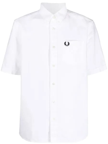 Fred Perry рубашка с короткими рукавами, белый