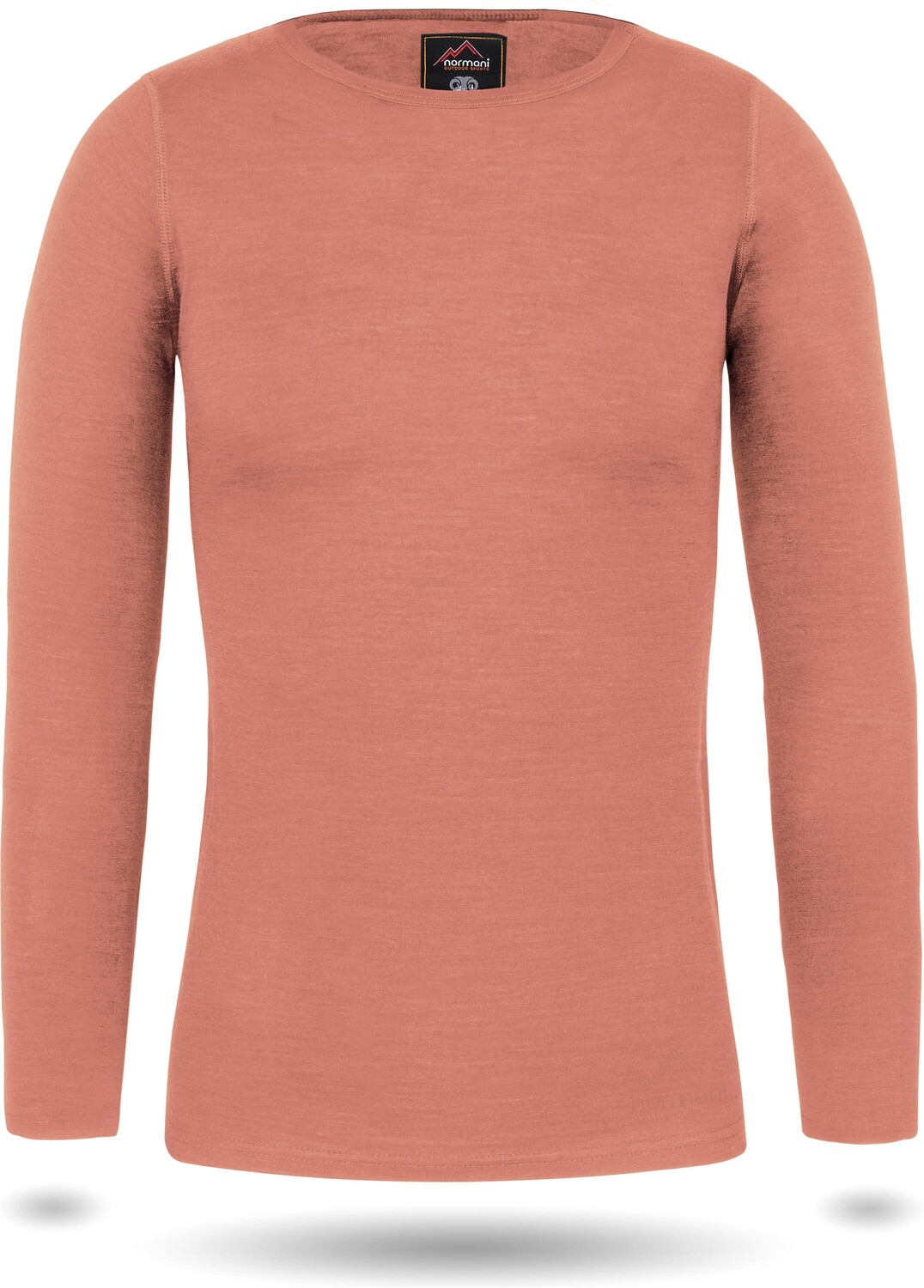 Лонгслив Normani Outdoor Sports Damen Merino Langarm Shirt Mandurah, розовый