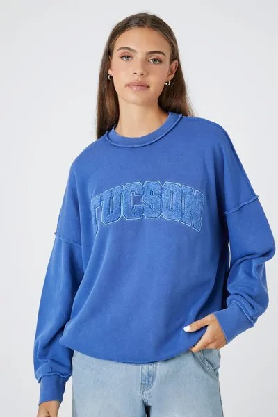 Пуловер Tucson из искусственной овчины Forever 21, синий