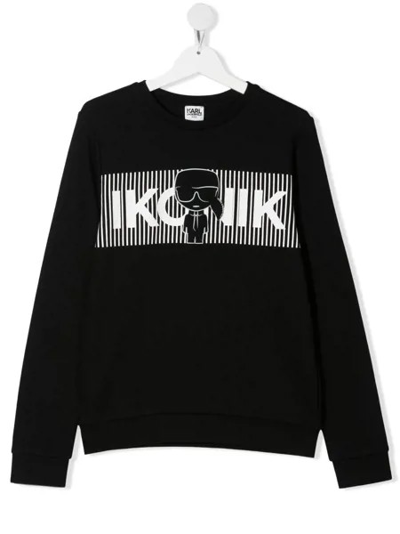 Karl Lagerfeld Kids толстовка с принтом Ikonik