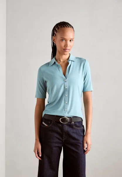 Блузка на пуговицах Blouse Short Sleeve Classic Fit Marc O'Polo, нежно-бирюзовый