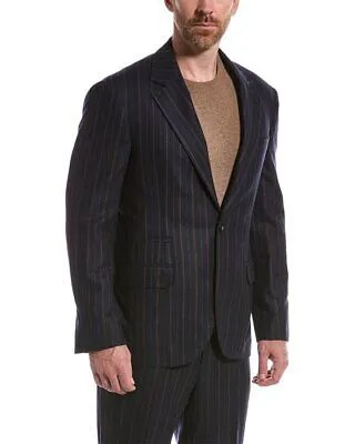 Мужской костюм из смесовой шерсти с плоской передней частью из 2 предметов Brunello Cucinelli 52