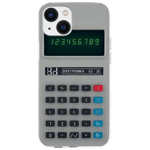 Силиконовый чехол с рисунком Калькулятор для Apple iPhone 13, Anycase PR0002390