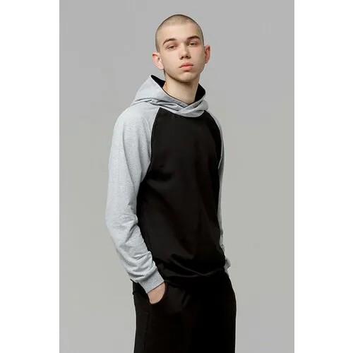 Лонгслив Магазин Толстовок, размер S-46-Unisex-(Мужской), , черный/серый