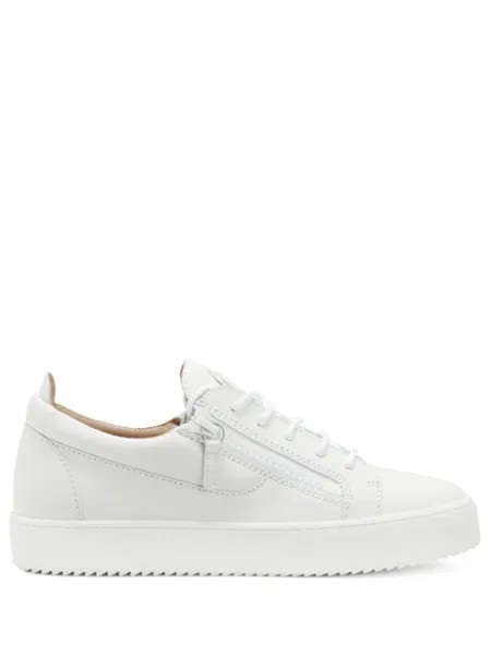Giuseppe Zanotti кеды с тисненым логотипом, белый