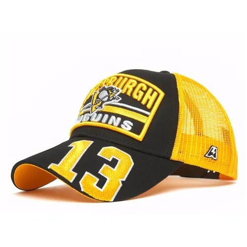 31574 Бейсболка ATRIBUTIKA & CLUB NHL Pittsburgh Penguins №13 р.55-58 (черный-желтый)