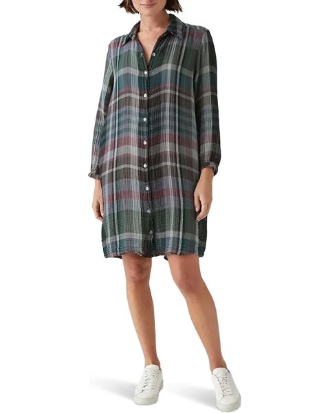 Платье Michael Stars Polly Balloon Sleeve Shirtdress, цвет Chalk Multi