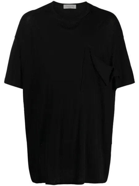 Yohji Yamamoto футболка с круглым вырезом, черный