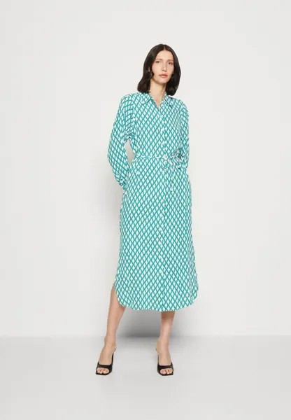 Платье-рубашка Marks & Spencer, зеленый