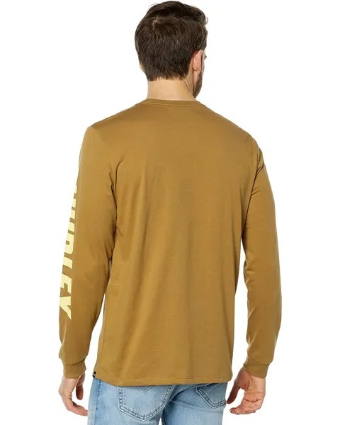 Футболка с длинным рукавом Hurley Explore Fastlane Long Sleeve Tee, цвет Golden Doodle