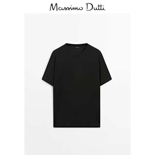 Свитер шерстяной Massimo Dutti мужской, черный