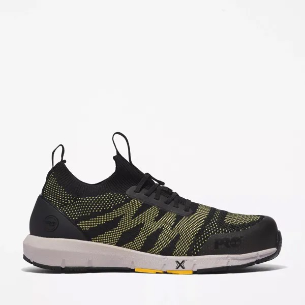 Мужские рабочие кроссовки Radius с композитным носком Timberland, цвет Black/Yellow
