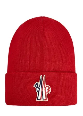 Шерстяная шапка из линии Après Ski с логотипом на отвороте