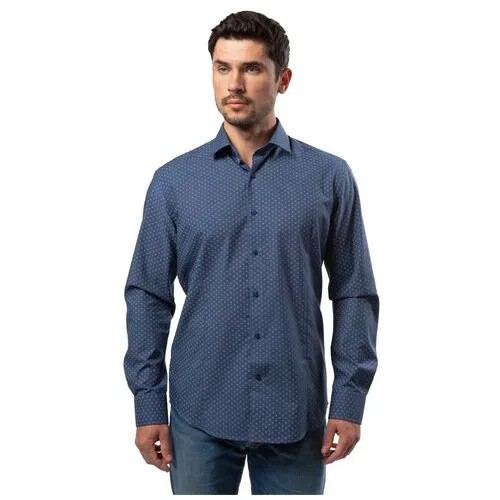 Рубашка GroStyle, размер 41/188, синий