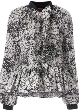 Giambattista Valli блузка на молнии с цветочным принтом