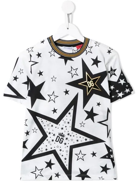 Dolce & Gabbana Kids футболка Millennials Star с принтом