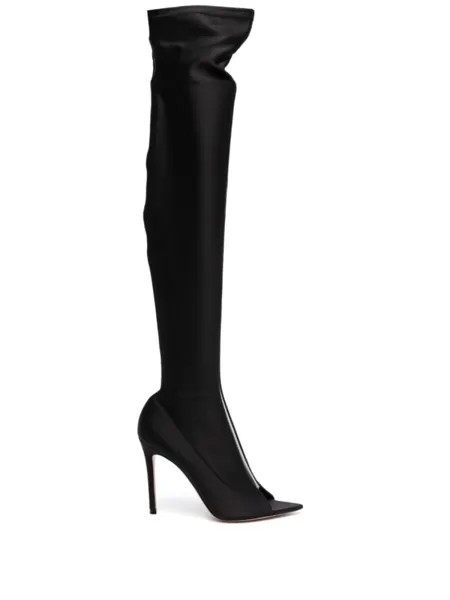 Gianvito Rossi ботфорты Hiroko Cuissard 105, черный