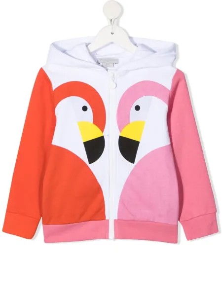 Stella McCartney Kids худи на молнии с принтом