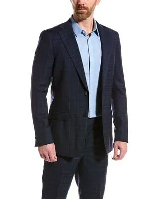 Zanetti 2шт Porto Slim Fit шерстяной костюм мужской