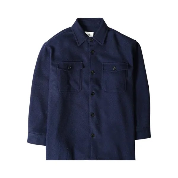 Рубашка Ami Maxi Overshirt, синий