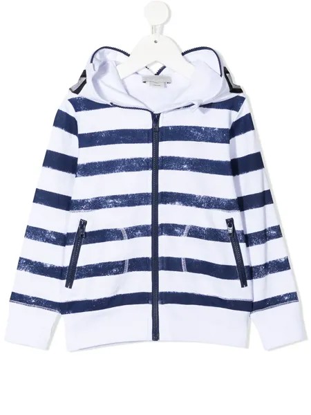 Stella McCartney Kids худи в полоску с принтом
