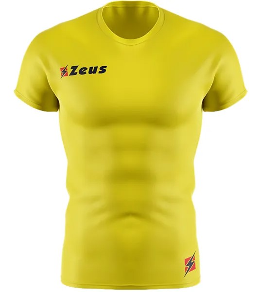 Zeus Fisiko Baselayer функциональная рубашка с короткими рукавами желтая