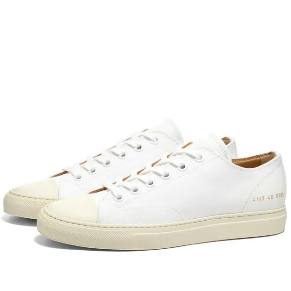 Common Projects Кроссовки Tournament Low Canvas, белый