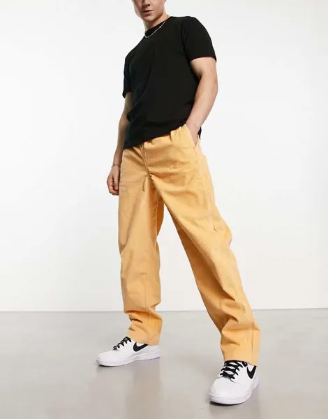 Желтые быстросъемные брюки Levi's Skate с поясом
