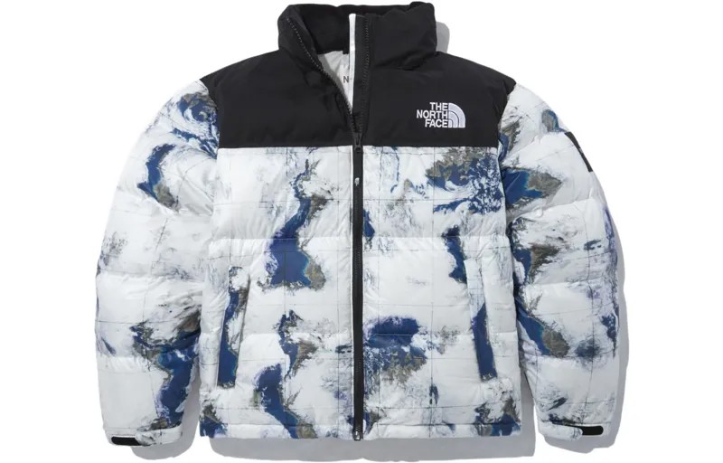 THE NORTH FACE Мужской пуховик, цвет earth print color