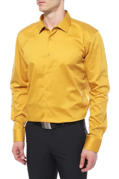 Рубашка мужская GENUS GLAD GP172FW золотистая XL