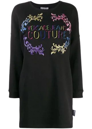 Versace Jeans Couture платье-толстовка с логотипом