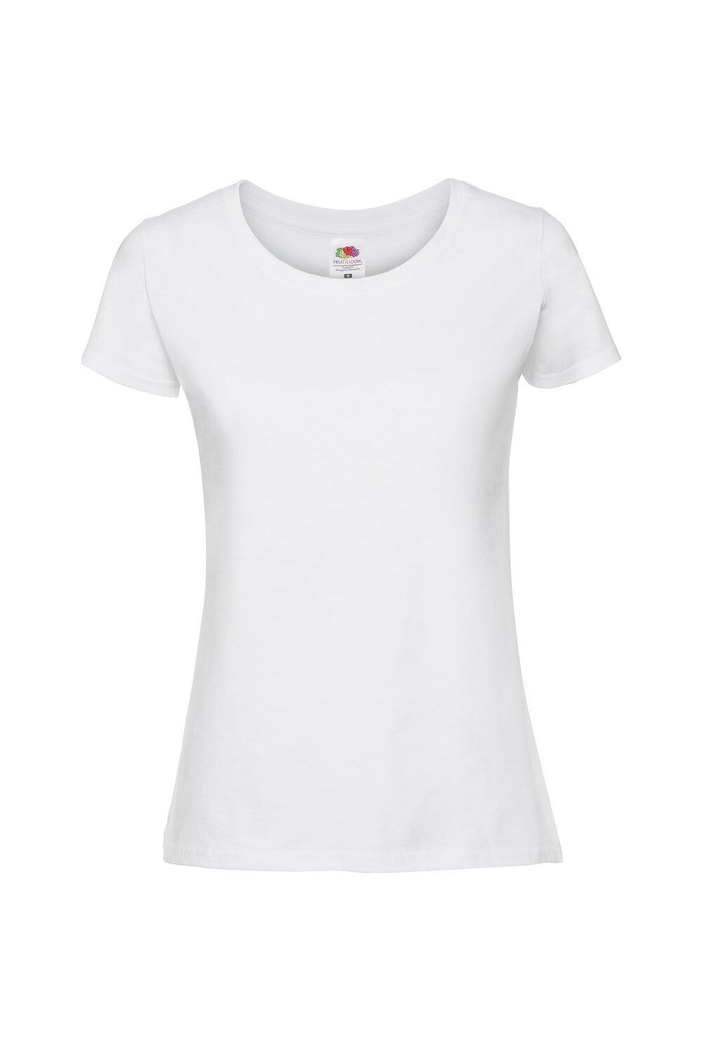Подходит для футболки Ringspun Premium Fruit of the Loom, белый