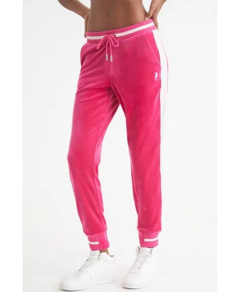 Женские джоггеры с цветными блоками и контрастной резинкой Juicy Couture, розовый