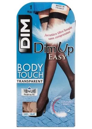 Чулки DIM Dim Up Body Touch Voile 20 den, размер 1, peau doree (бежевый)