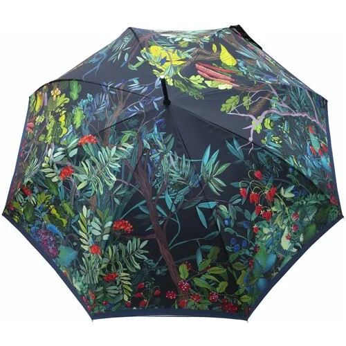 Зонт трость двухсторонний Foresta (Фореста) с дизайнерским принтом
