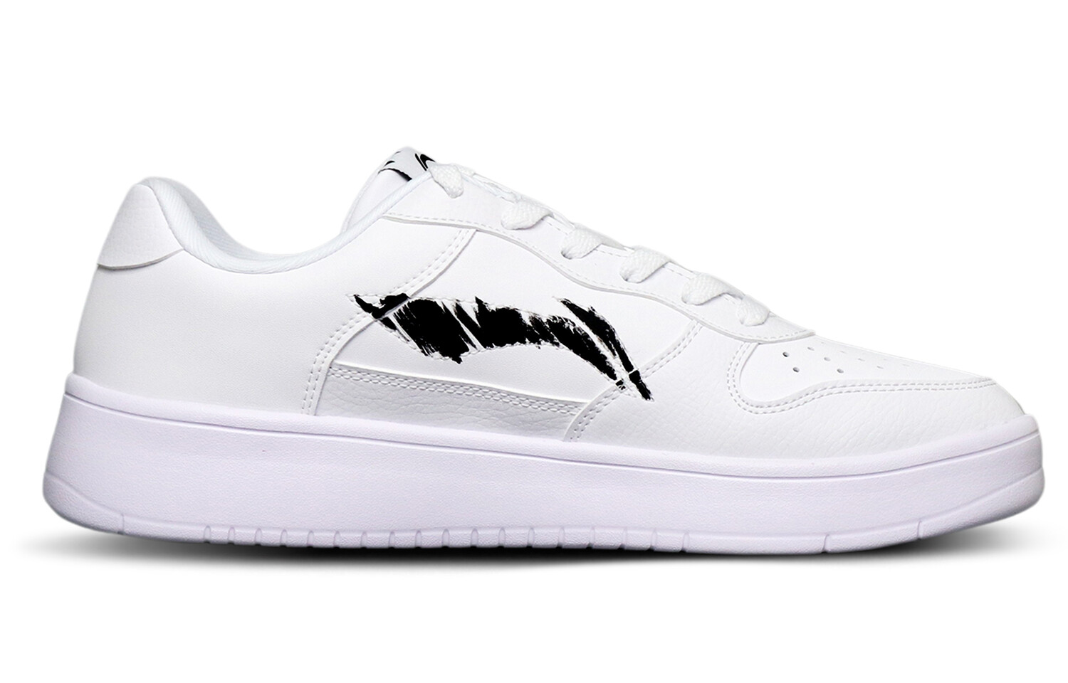 Кроссовки LINING Pontoon Boats Skateboarding Shoes Men Low-top White/Black/Fiery Coral 2, белый