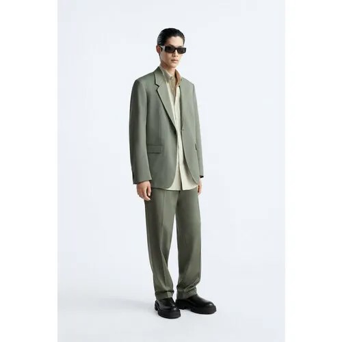 Пиджак Zara, размер 50, зеленый