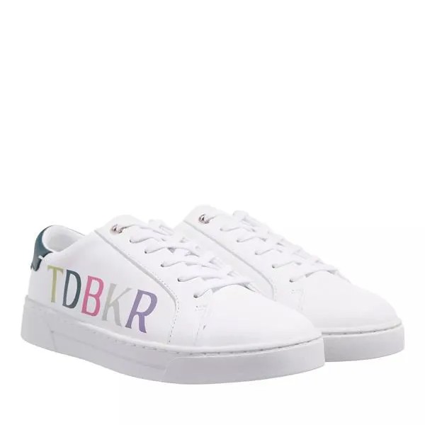 Кроссовки artii branded leather cupsole sneaker Ted Baker, белый