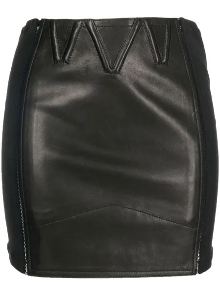 TOM FORD мини-юбка со вставками, черный