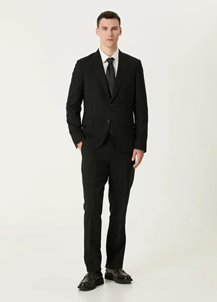 Шерстяной костюм Paul Smith, черный