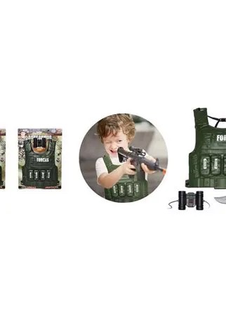 Военный набор ABtoys Боевая сила, жилет и бинокль (PT-01408)