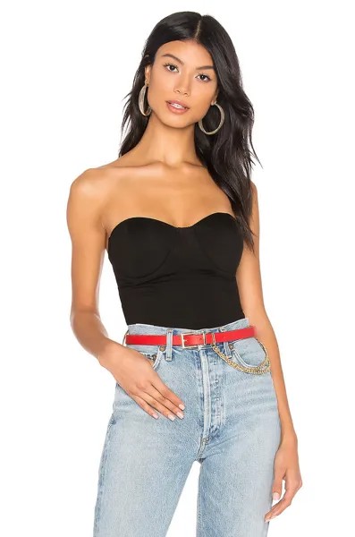 Боди superdown Stef Bustier, черный