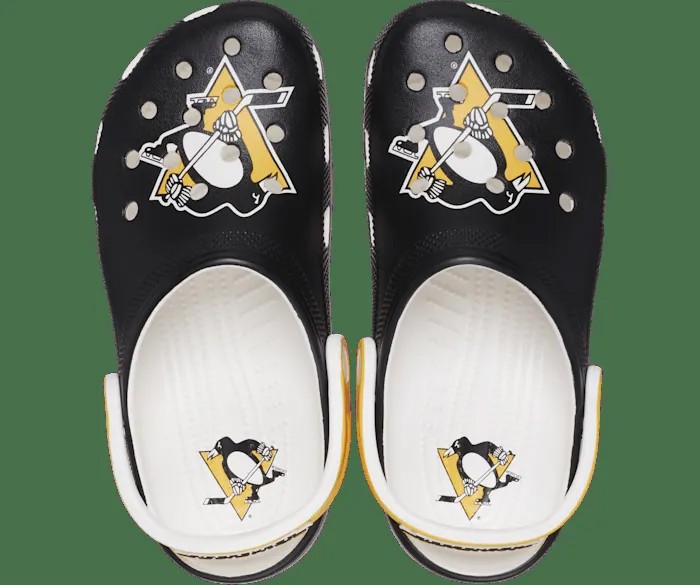 Классические сабо NHL Pittsburgh Penguins Crocs женские, цвет White
