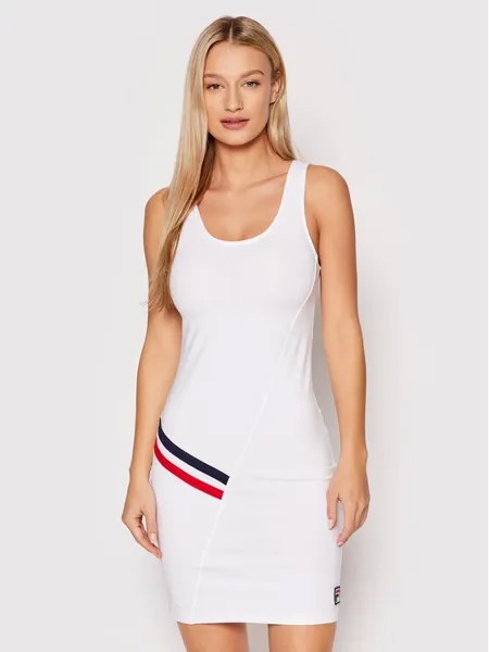 Платье на каждый день приталенного кроя Fila, белый