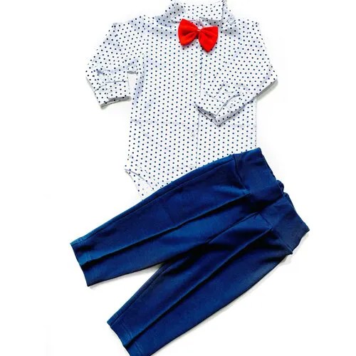 Комплект одежды  АЛИСА, размер 68, белый, синий