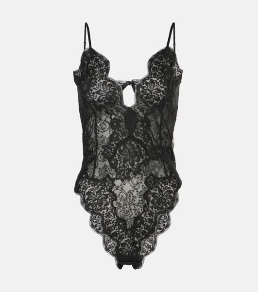 Кружевной комбинезон Dolce&Gabbana, черный